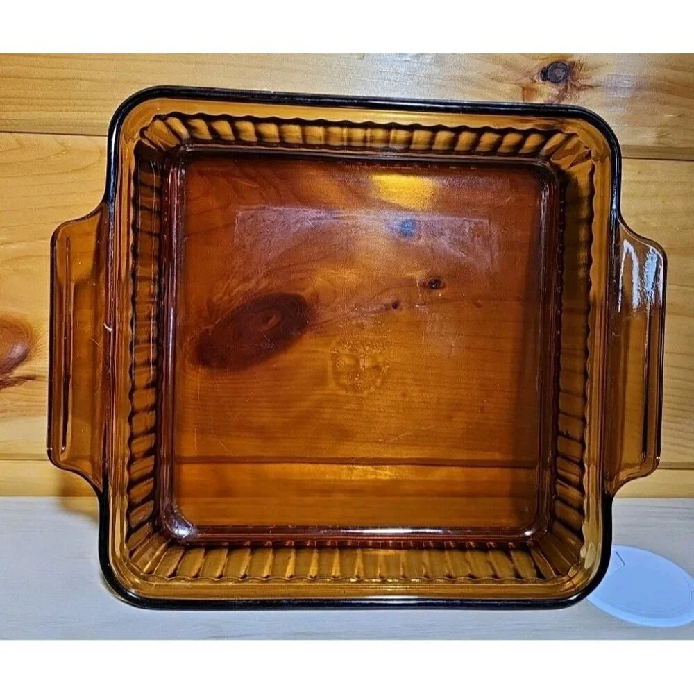 ANCHOR HOCKING: amber Baking Dish 8